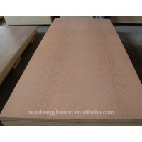 Natural red beech veneer covered MDF for furniture